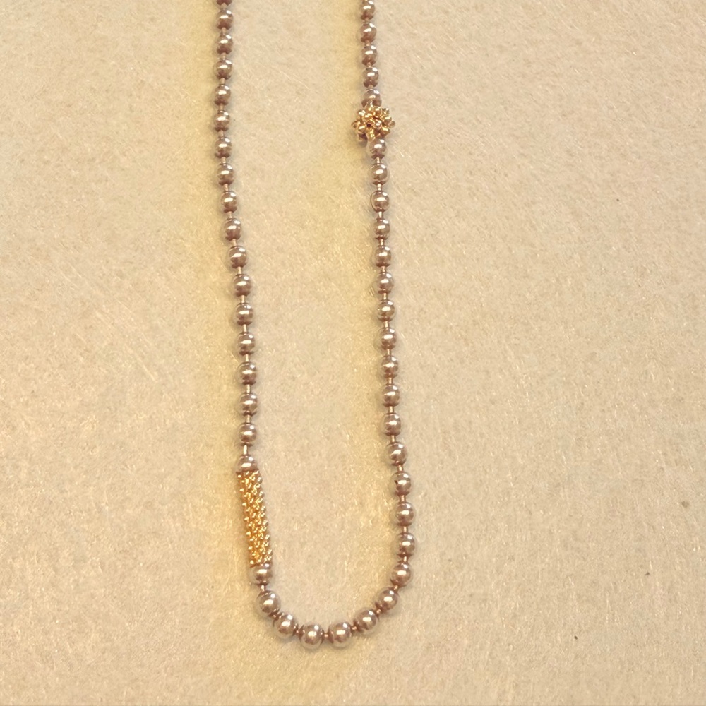 LAGOS 925 Elegant Silver and 750 Gold necklace